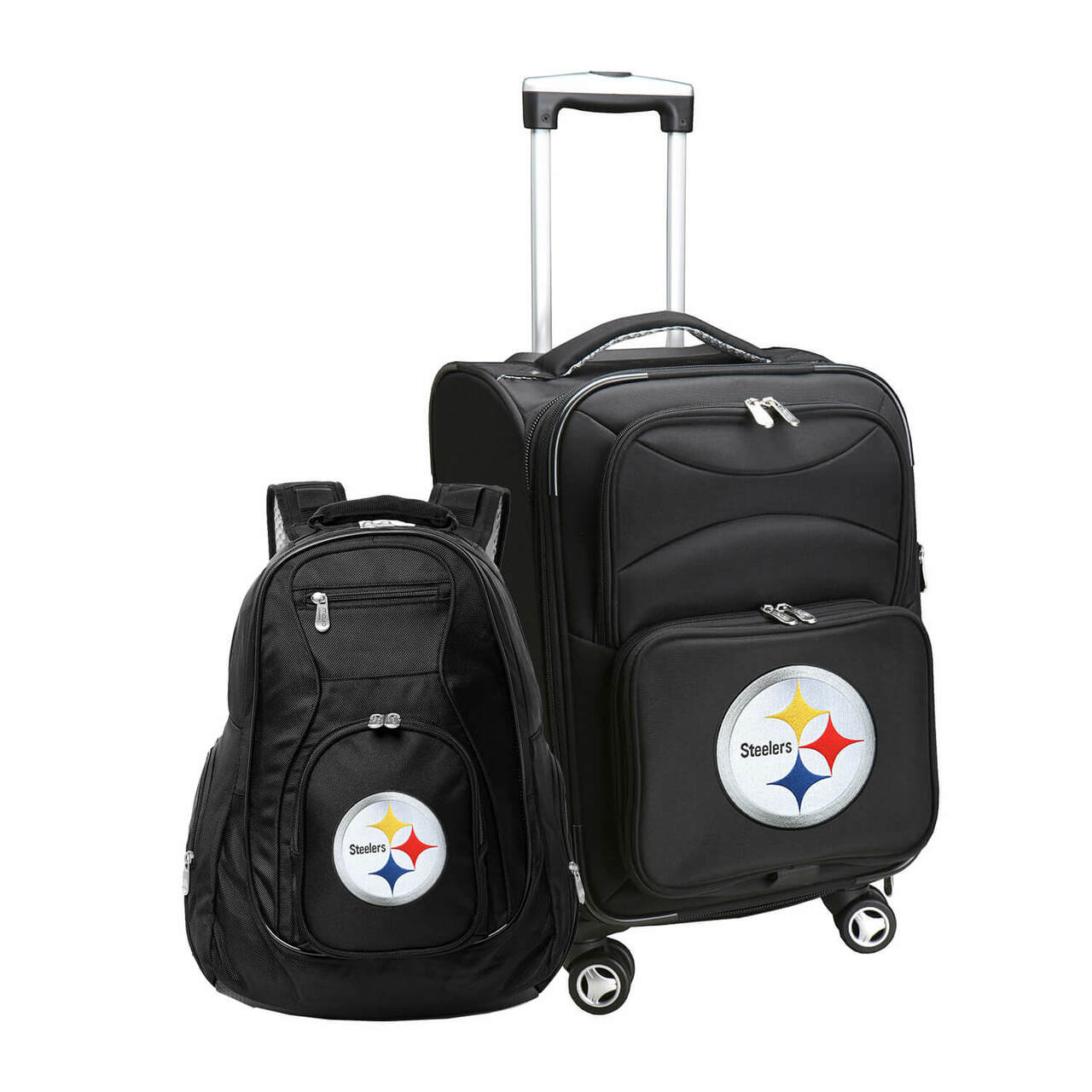 Pittsburgh Steelers Spinner Carry-On Luggage and Backpack Set