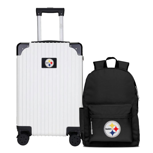 Pittsburgh Steelers Carry-On Hardcase Spinner Luggage and Backpack Set