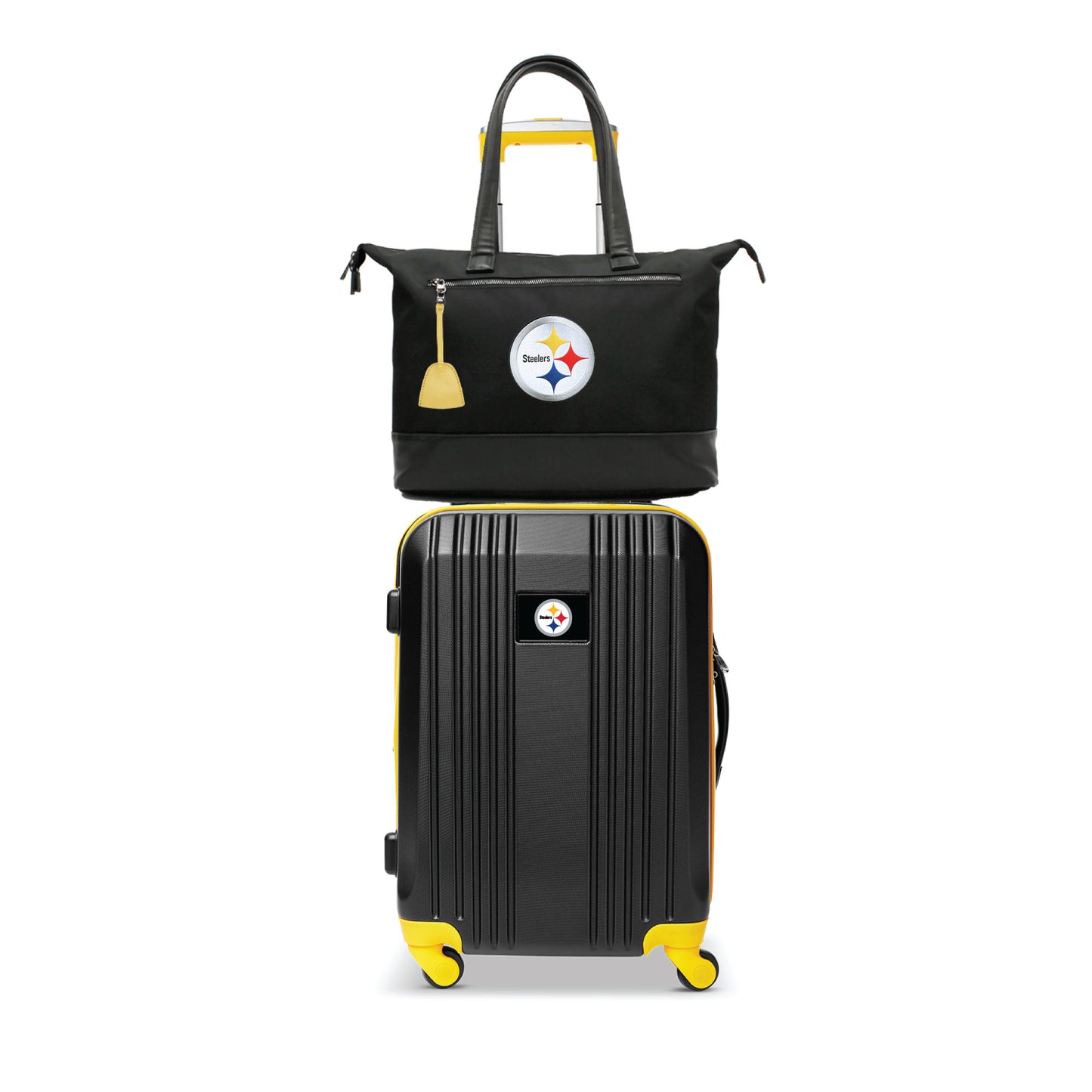 Pittsburgh Steelers Premium Laptop Tote Bag and Luggage Set