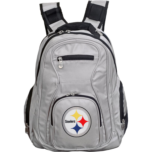 Steelers Backpack | Pittsburgh Steelers Laptop Backpack- Gray