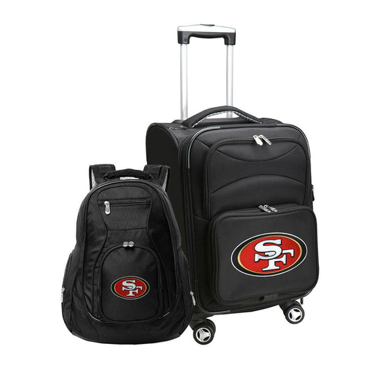 San Francisco 49ers Spinner Carry-On Luggage and Backpack Set