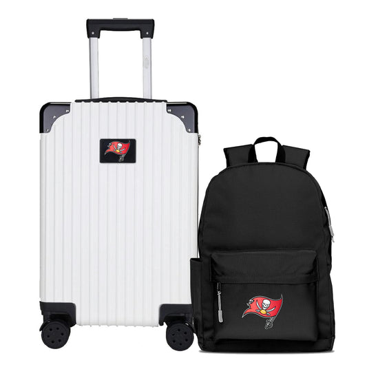 Tampa Bay Buccaneers Carry-On Hardcase Spinner Luggage and Backpack Set