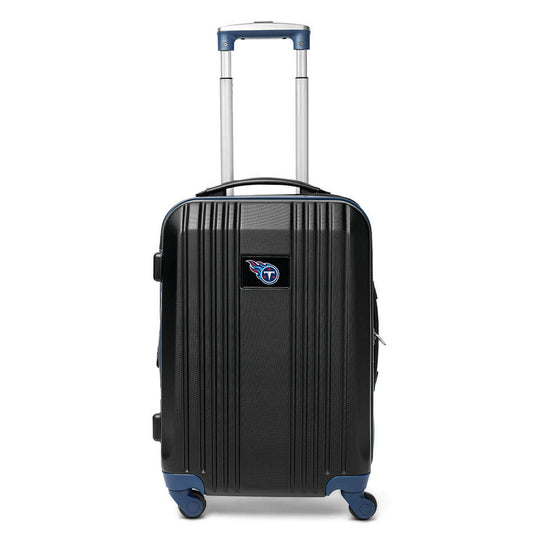 Titans Carry On Spinner Luggage | Tennessee Titans Hardcase Two-Tone Luggage Carry-on Spinner in Navy