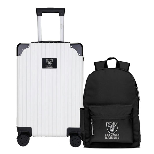 Las Vegas Raiders Carry-On Hardcase Spinner Luggage and Backpack Set