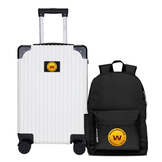 Washington Football Team Carry-On Hardcase Spinner Luggage and Backpack Set