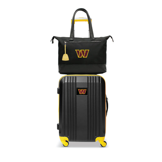 Washington Commanders Premium Laptop Tote Bag and Luggage Set