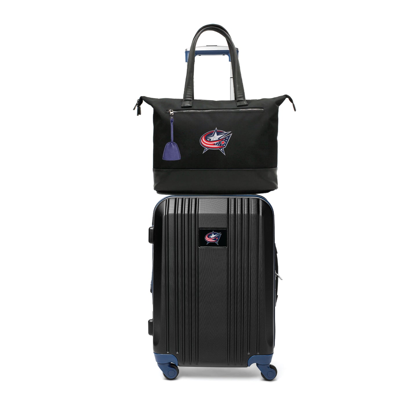 Columbus Blue Jackets Premium Laptop Tote Bag and Luggage Set