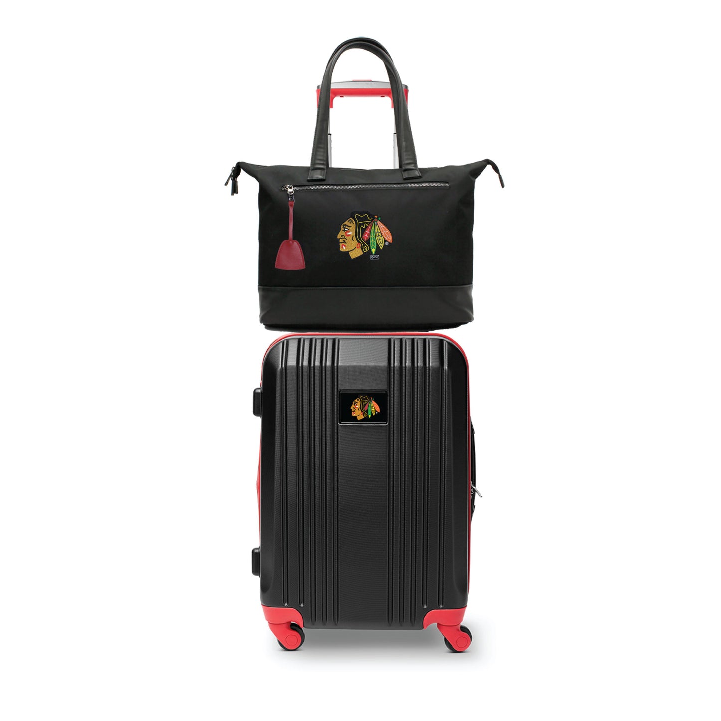 Chicago Blackhawks Premium Laptop Tote Bag and Luggage Set