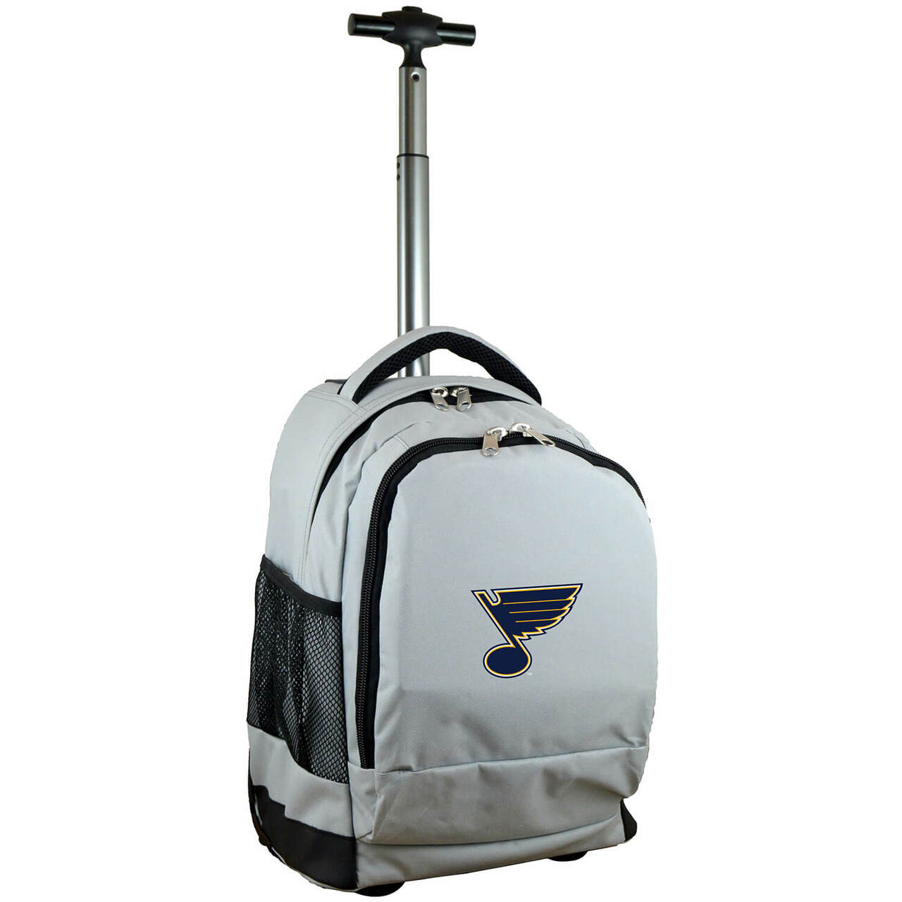 St Louis Blues Premium Wheeled Backpack in Grey