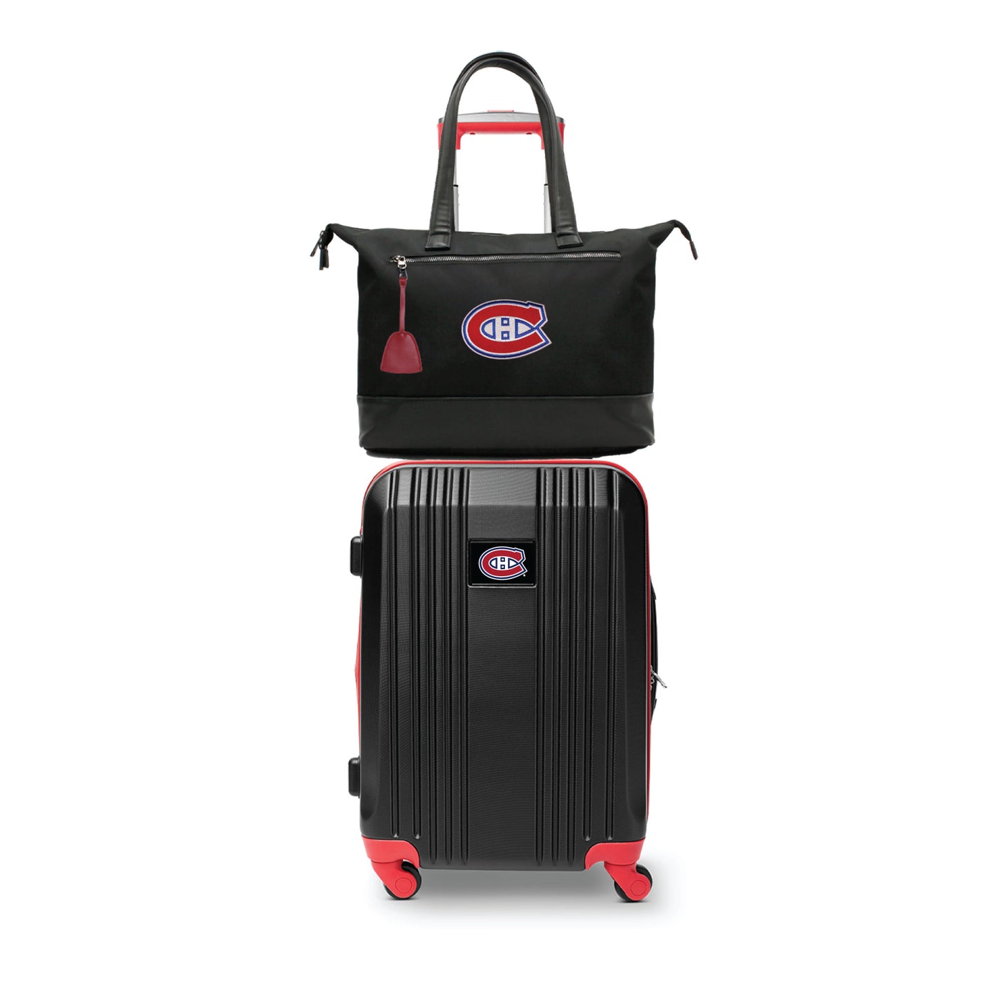 Montreal Canadians Premium Laptop Tote Bag and Luggage Set