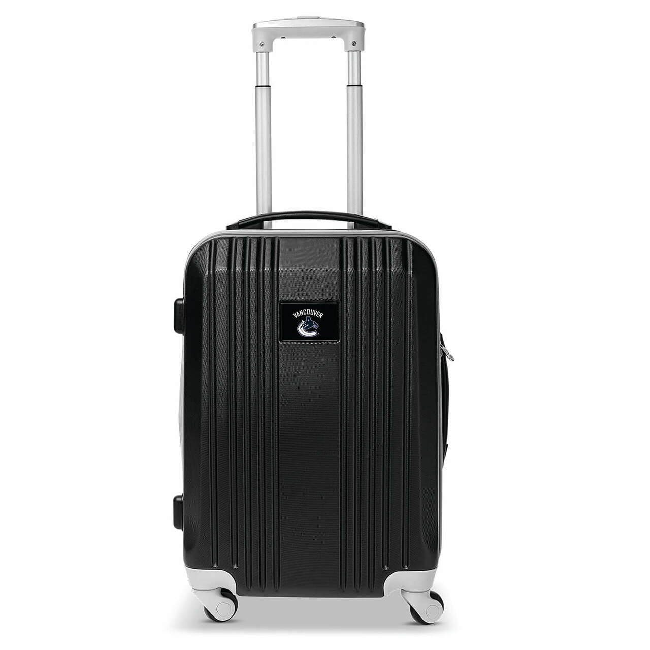 Canucks Carry On Spinner Luggage | Vancouver Canucks Hardcase Two-Tone Luggage Carry-on Spinner in Gray
