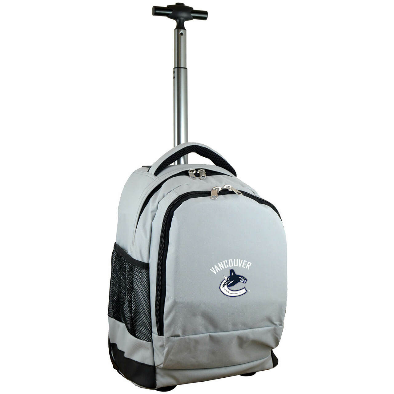 Vancouver Canucks Premium Wheeled Backpack in Grey