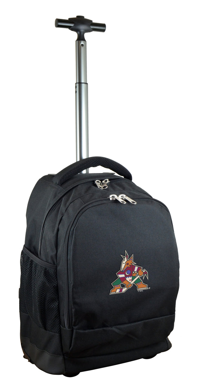 Phoenix Coyotes Premium Wheeled Backpack in Black