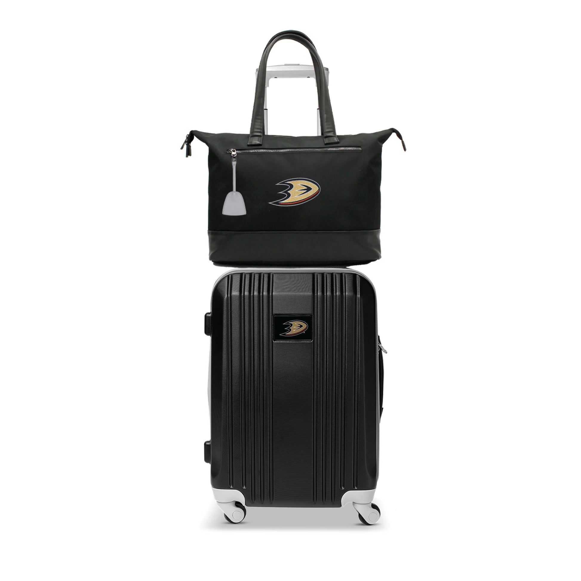 Anaheim Mighty Ducks Premium Laptop Tote Bag and Luggage Set
