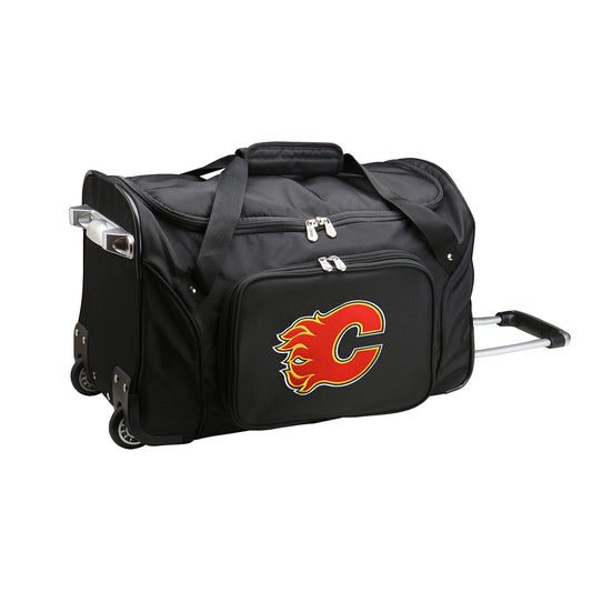 NHL Calgary Flames Luggage | NHL Calgary Flames Wheeled Carry On Luggage