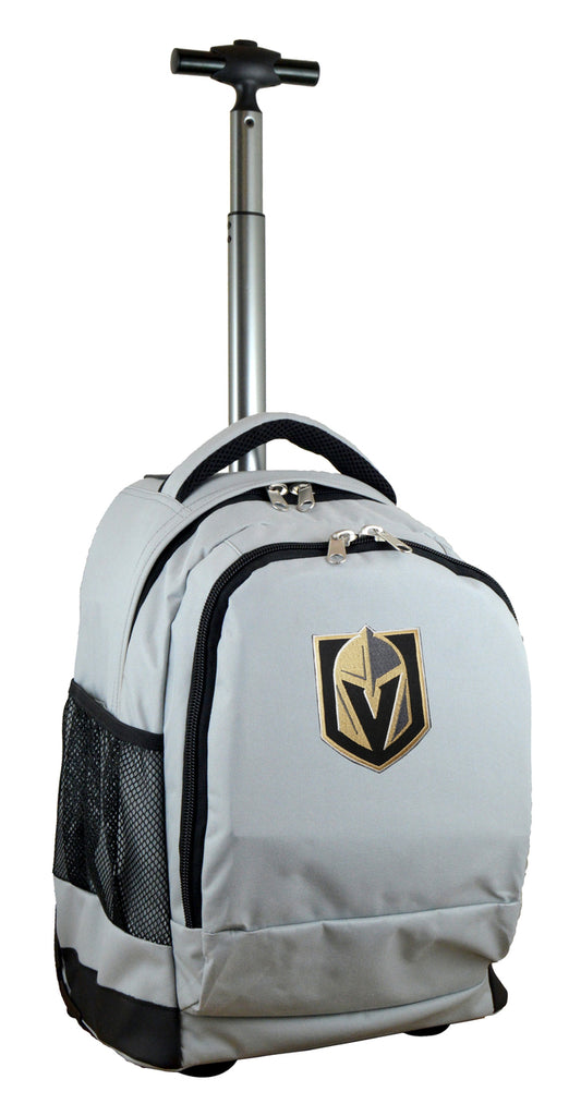 Vegas Golden Knights Wheeled Premium Backpack in Gray