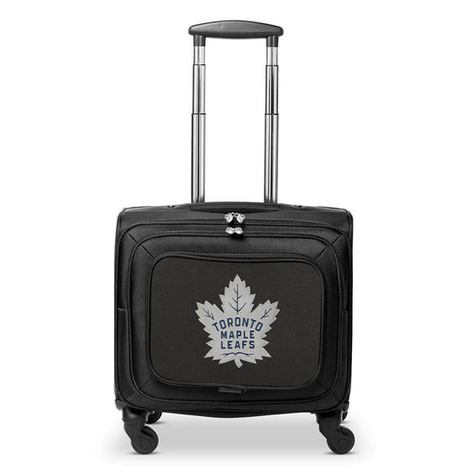 Toronto Maple Leafs 14" Black Wheeled Laptop Overnighter