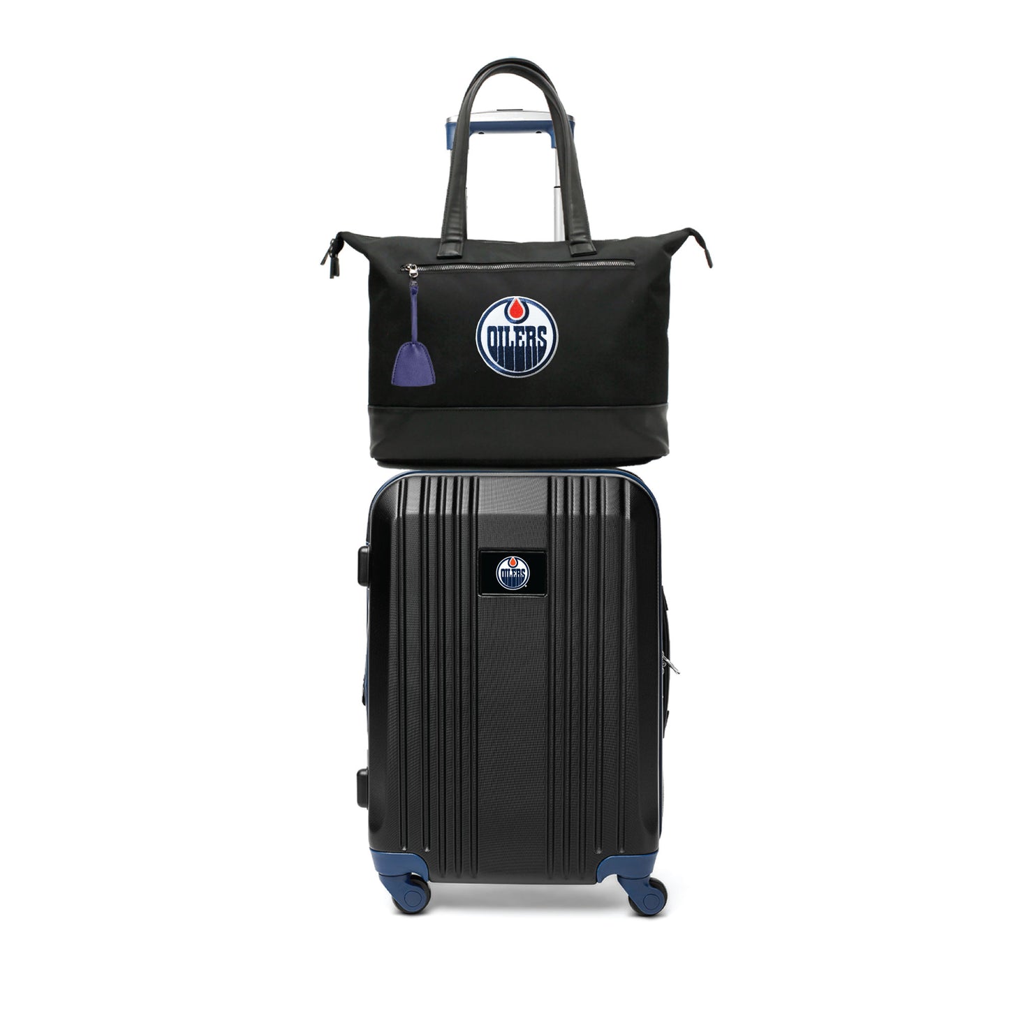 Edmonton Oilers Premium Laptop Tote Bag and Luggage Set