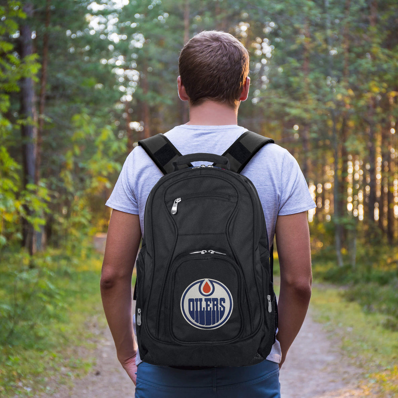 Edmonton Oilers Laptop Backpack Black