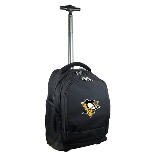 Pittsburgh Penguins Premium Wheeled Backpack in Black