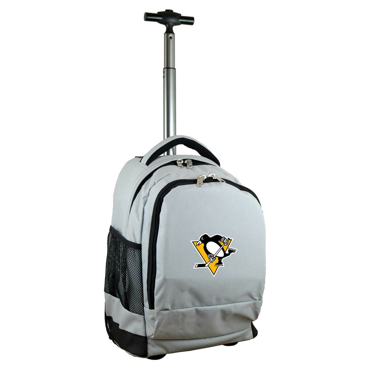 Pittsburgh Penguins Premium Wheeled Backpack in Grey