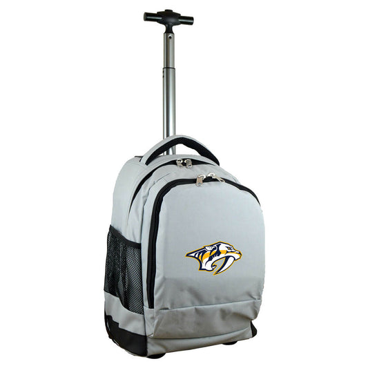 Nashville Predators Premium Wheeled Backpack in Grey