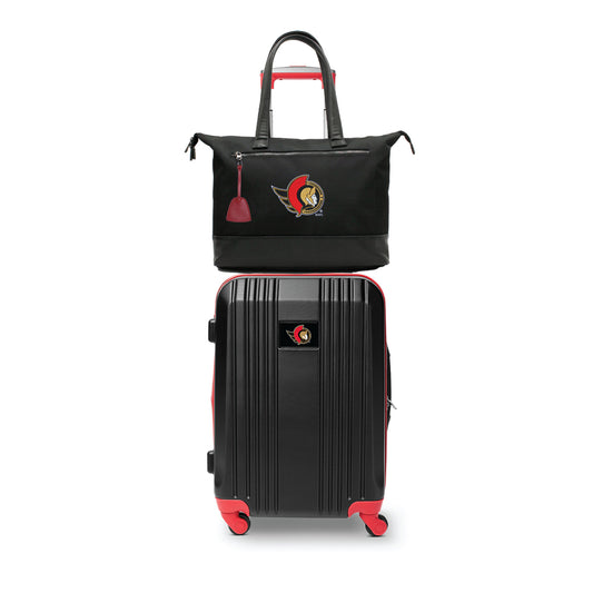 Ottawa Senators Premium Laptop Tote Bag and Luggage Set