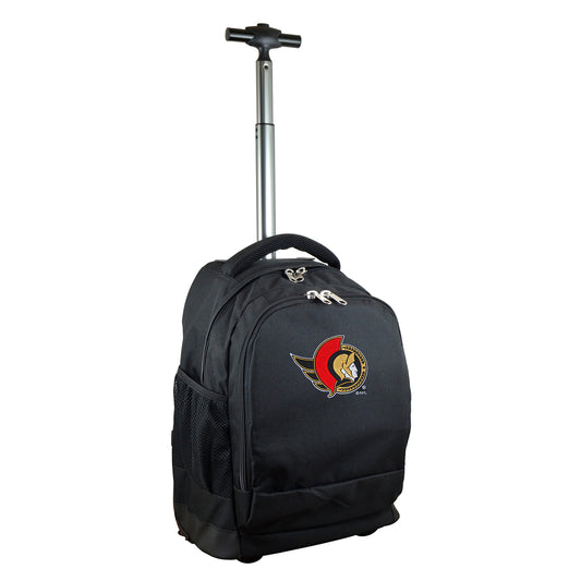 Ottawa Senators Premium Wheeled Backpack in Black