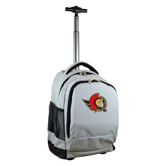 Ottawa Senators Premium Wheeled Backpack in Grey