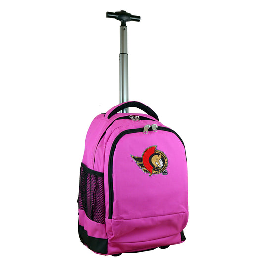 Ottawa Senators Premium Wheeled Backpack in Pink