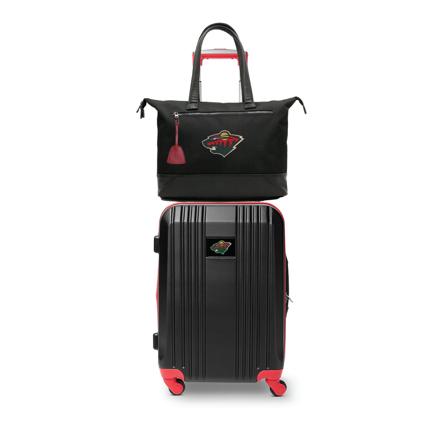 Minnesota Wild Premium Laptop Tote Bag and Luggage Set