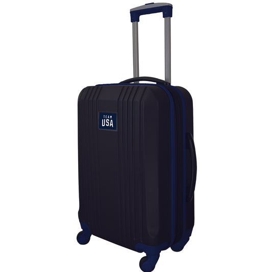 Team USA Carry On Spinner Lugggae | Team USA  Hardcase Two-Tone Luggage Carry-on Spinner Navy