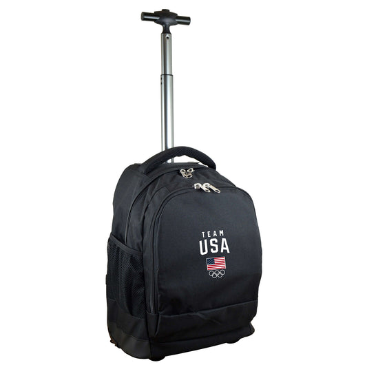 Team USA Olympics bag Premium Wheeled Black Backpack