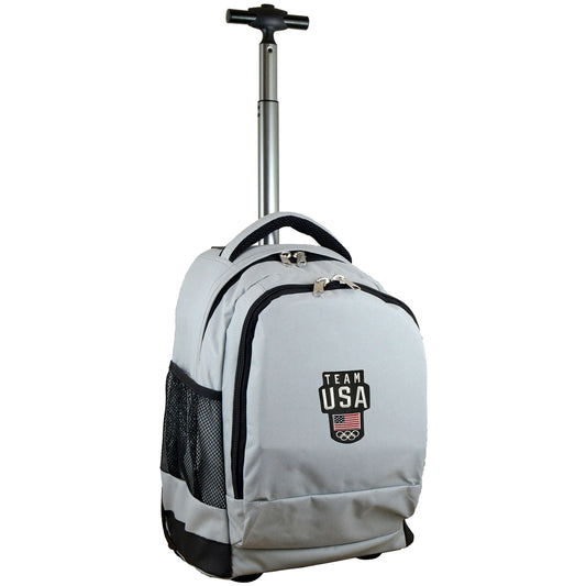 Team USA Olympics Premium Wheeled Gray Backpack